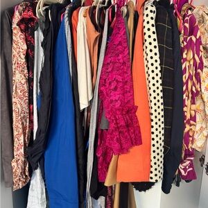 Chic Fuchsia Lace Women's Blouse